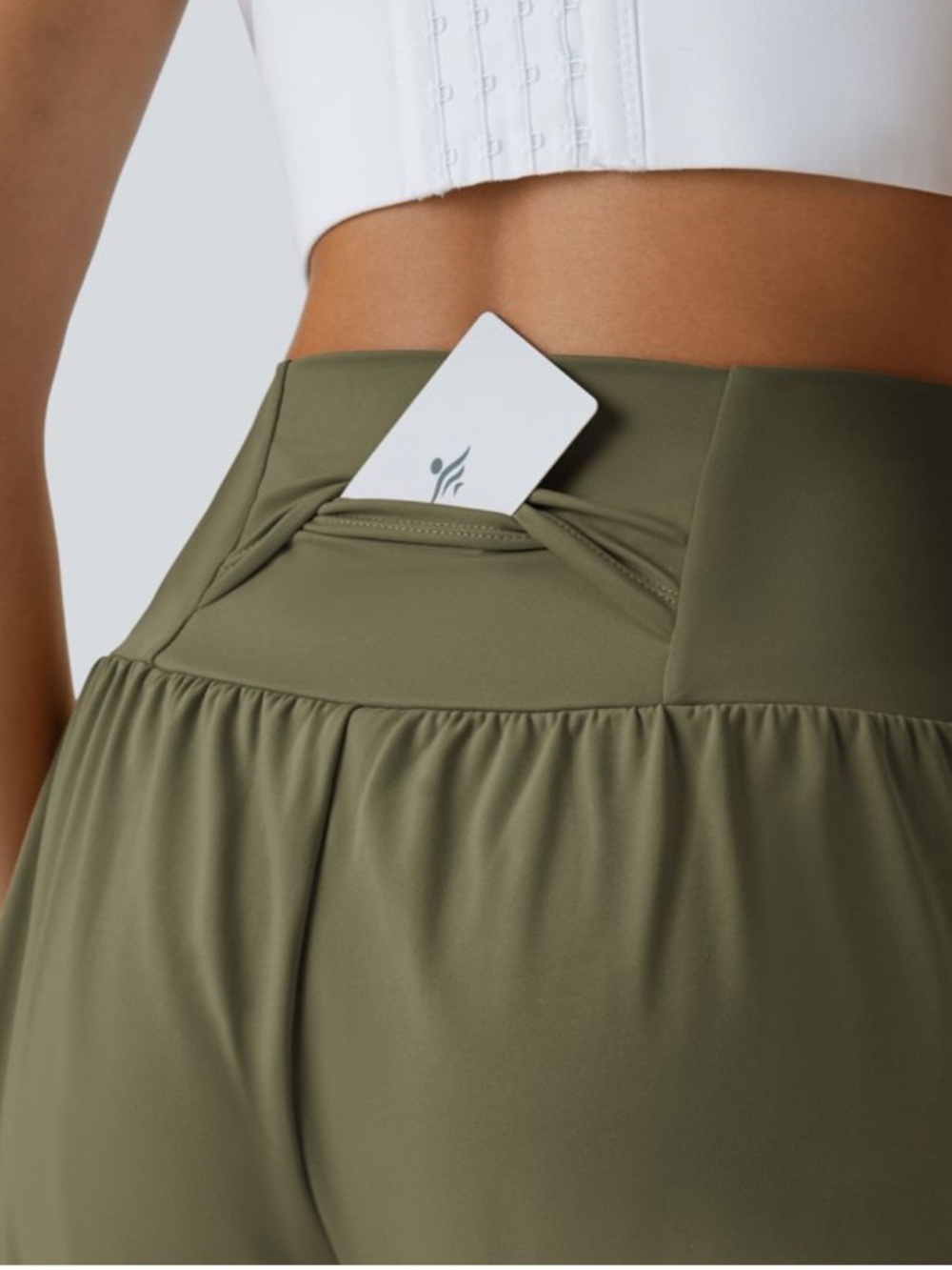 Halara SoftlyZero™ Airy Super High Waisted Cool Touch Yoga Shorts with Pockets - Picture 3 of 5